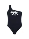 Diesel Logo-print Swimsuit In Black