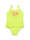 Diesel Logo-print Swimsuit In Green