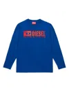 Diesel Logo-print T-shirt In Blue