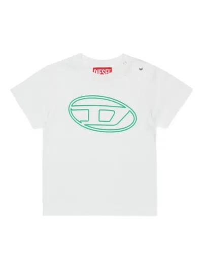 Diesel Babies' Logo-print T-shirt In White