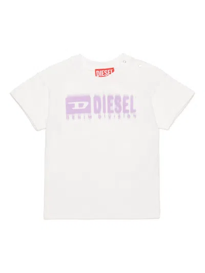 Diesel Babies' Logo-print T-shirt In White