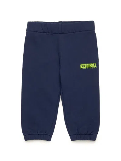Diesel Babies' Logo-print Track Pants In Blue
