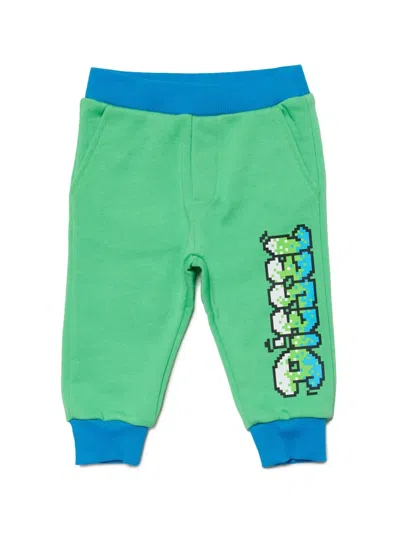 Diesel Babies' Logo-print Track Pants In Green