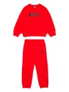 Diesel Logo-print Tracksuit Set (set Of Two) In Red