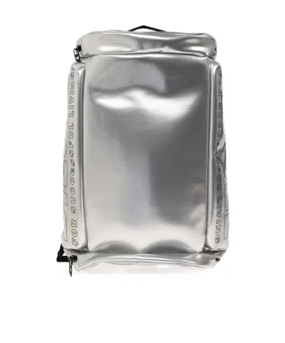 DIESEL DIESEL LOGO PRINT ZIP-UP BACKPACK