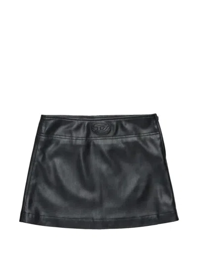 Diesel Kids' Logo Skirt In Black