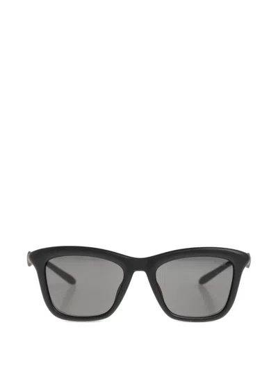 Diesel Logo Square-frame Sunglasses In Black