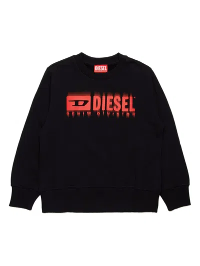 Diesel Kids' Logo Sweatshirt In Red