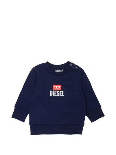 Diesel Babies' Logo Sweatshirt In Blue