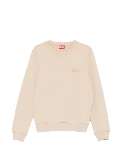 Diesel Logo Sweatshirt In Neutral