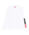 Diesel Logo-printed Cotton Sweatshirt In White