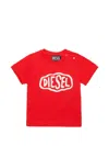 Diesel Logo T-shirt In Red