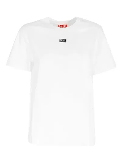 Diesel Logo T-shirt In White