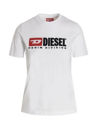 Diesel Logo T-shirt In White