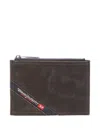 Diesel Logo-tag Cardholder In Black