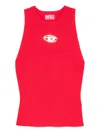 Diesel Logo Tank Top In Red