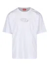 Diesel Crew Neck Short Sleeves T-shirt In White