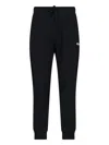Diesel Cotton Joggers With Applied Logo In Black