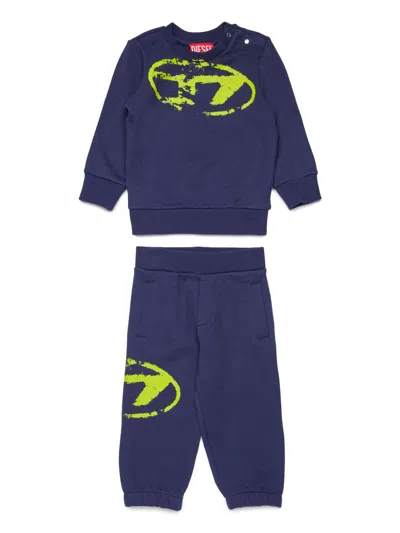 Diesel Babies' Logo Tracksuit In Blue