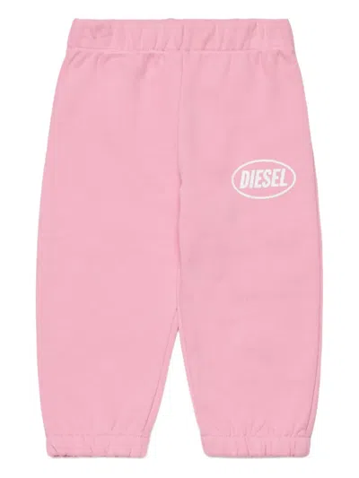 Diesel Babies' Logo Trousers In Pink