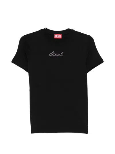 Diesel Logo T-shirt In Neutral