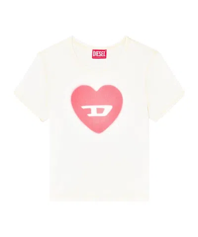 Diesel Logo T-shirt In White
