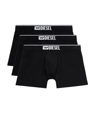 Diesel Three-pack Black Umbx-sebastian Boxer Briefs