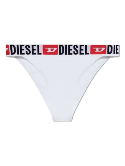 Diesel Logo-waistband Bikini Brief In White