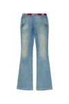 Diesel Logo-waistband Jeans In Blue