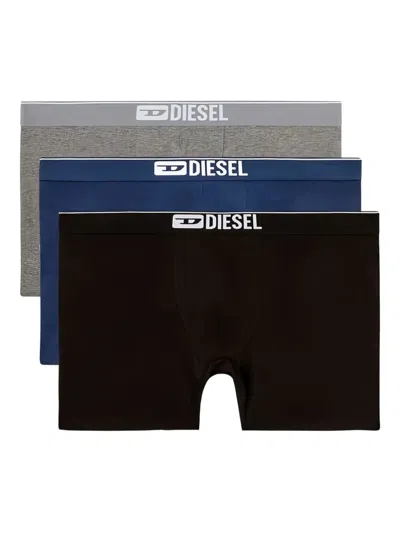 Diesel Logo-waistband Boxer Briefs (pack Of Three) In Multi