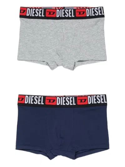 Diesel Kids' Logo-waistband Boxers (pack Of Three) In Multi