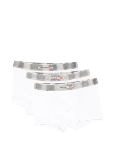 Diesel Logo-waistband Boxers (set Of Three) In White