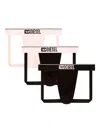Diesel Logo-waistband Briefs (pack Of Three) In Black