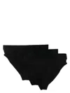Diesel Logo-waistband Briefs (pack Of Three) In Black