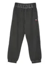 Diesel Trousers With Printed Lateral Pockets And Elasticized Waist In Multi