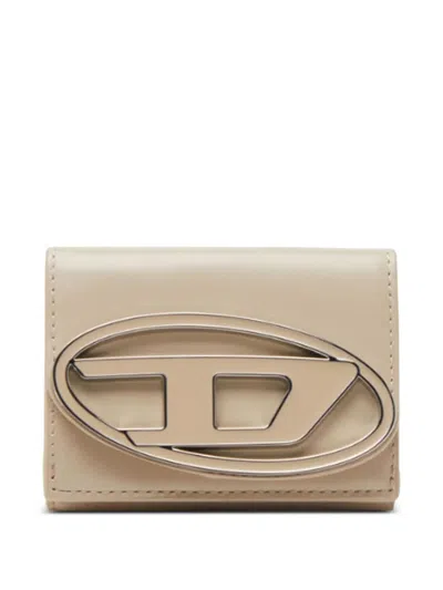 Diesel Logo Wallet In Brown