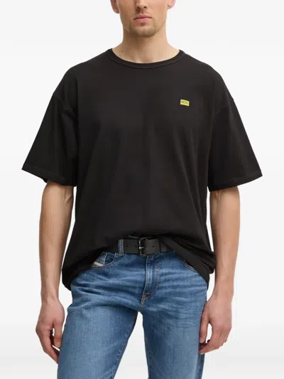 Diesel Logo-detail Cotton T-shirt In Black