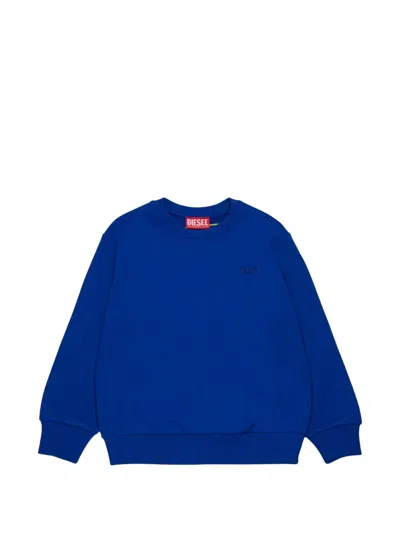 Diesel Kids' Logo-detail Sweatshirt In Blue