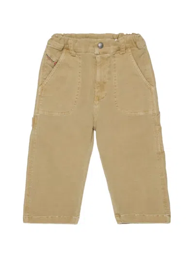 Diesel Babies' Logo-embroidered Cargo Pants In Multi