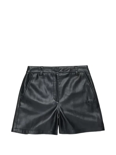 Diesel Kids' Logo-embroidered Shorts In Black