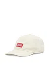 Diesel Logo-patch Baseball Cap In White