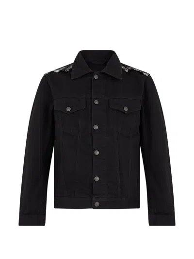 Diesel Logo-patch Denim Jacket In Brown