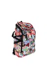 Diesel Logo-patch Drawstring Backpack In Red