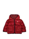 Diesel Logo-patch Padded Jacket In Red