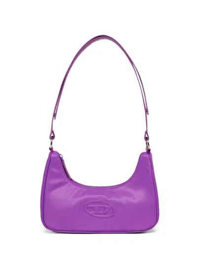 Diesel Kids' Logo-patch Shoulder Bag In Purple