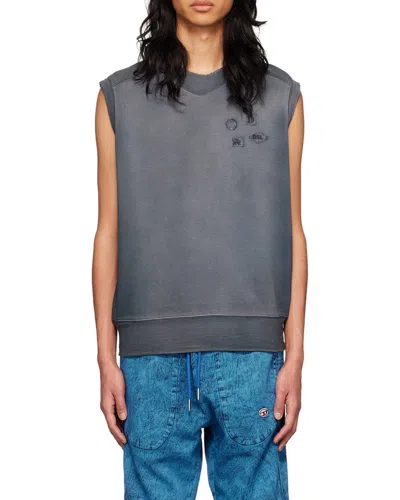 Diesel Logo-patch Tank Top In Black