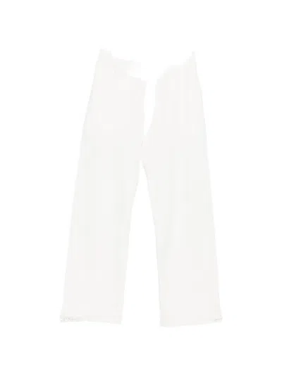 Diesel Logo-patch Track Pants In White