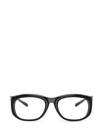 Diesel Logo-plaque Glasses In Black