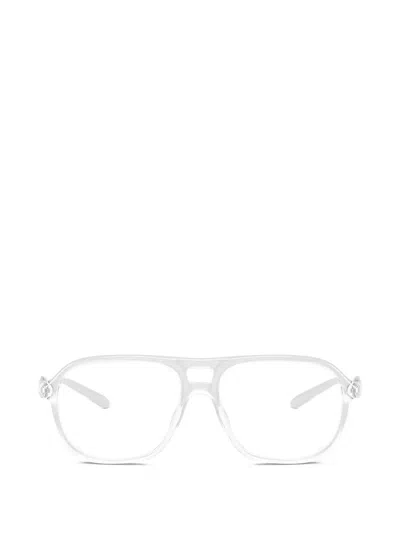 Diesel Logo-plaque Navigator-frame Glasses In White