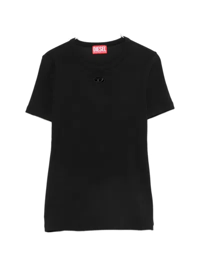 Diesel Logo-plaque T-shirt In Black